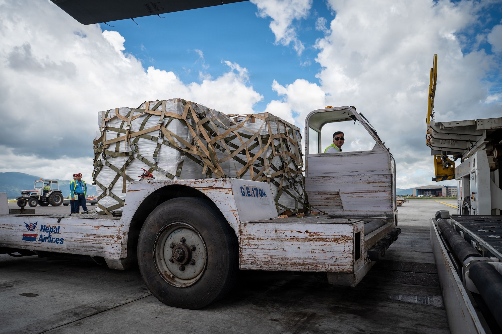 aid delivered to Nepal following flash floods